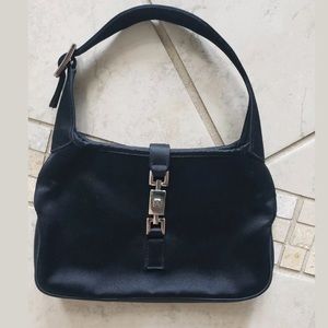 Gucci Mini Jackie Black Silk Evening bag Satchel